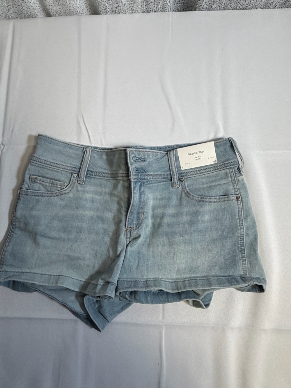 Hollister Light Blue Denim Cutoff Shorts